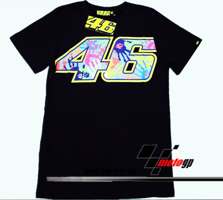 Envio безвозмездно 2015 нуэво Numero MOTOGP46 Росси motociclismo ropa algodon DE trajes ДЕ манга corta