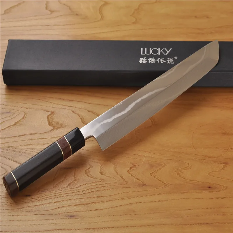

Japanese Damascus Sushi Knife Kitchen vg10 Damascus Steel 10.5Inch Japan Takohiki Sashimi Cutter Raw Fish Fillet Knife 3.2W+