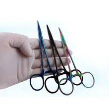 12,5 см золотой цвет ручка игольчатый зажим медицинские плоскогубцы хирургические щипцы двойное веко Косметическая пластическая хирургическая игла держатель