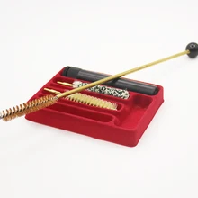 Медь пистолет набор чистящих средств аксессуары пушки винтовки Кисть Mop сумки для хранения для cal.38/357/9 мм пистолет