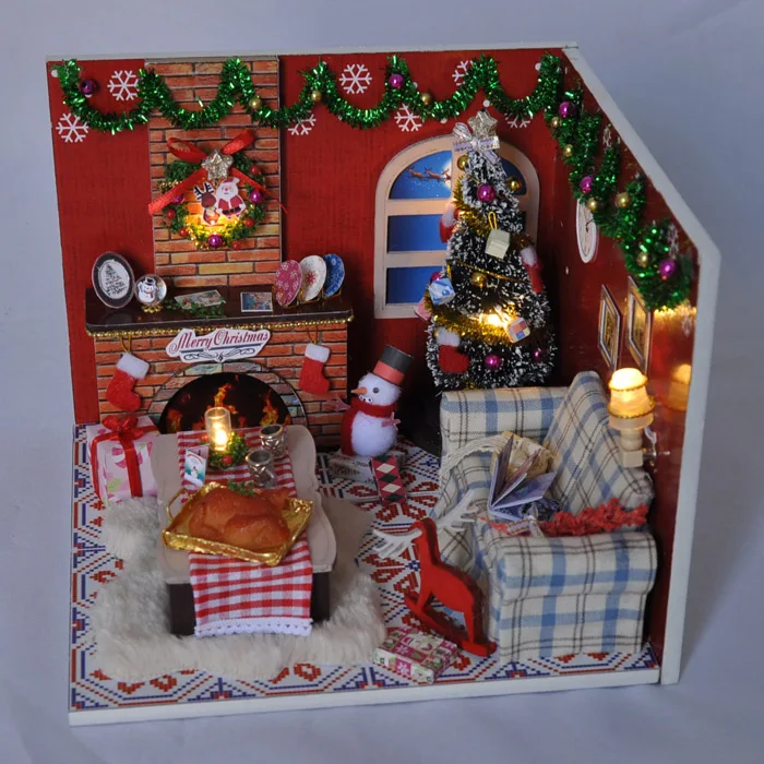 Горячие DIY День рождения/Валентина/Рождественские подарки миниатюрная мебель модельные наборы 3D сборные игрушки креативный дневник кукольный домик