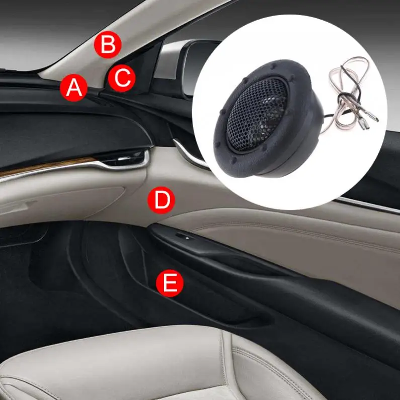 Universal de Alta Alto-falantes para o Sistema de Áudio do Carro Durável Eficiência Mini Half-dome Carro Tweeter 1 Par 150 w 10 Automóveis e motos