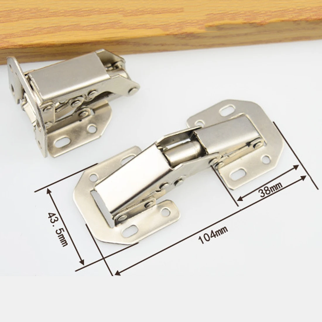 Новые 90 градусов петли для шкафа 3/4 дюймов без сверления отверстия в форме моста Пружинные петли для дверей шкафа мебельная фурнитура