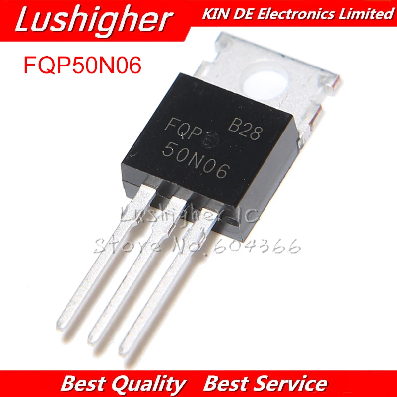 10 шт. FQP50N06 TO220 RFP50N06 50N06 50A 600 в MOSFET TO-220 n-канальный