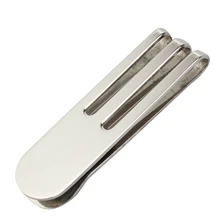 Фирменная Новинка минималистский Щепка Титан Сталь Зажимы для денег модные аксессуары для Для мужчин металлические деньги Держатели