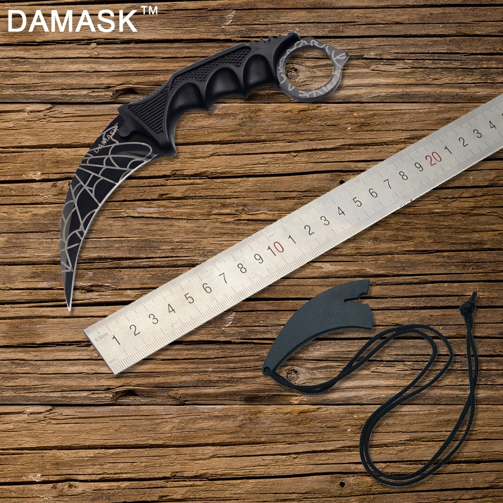 

DAMASK Brand New Coming High-end Karambit EDC Portable Pocket Bowie Knife Tactical Non-slip Handle Utility Outdoor Hand Tools