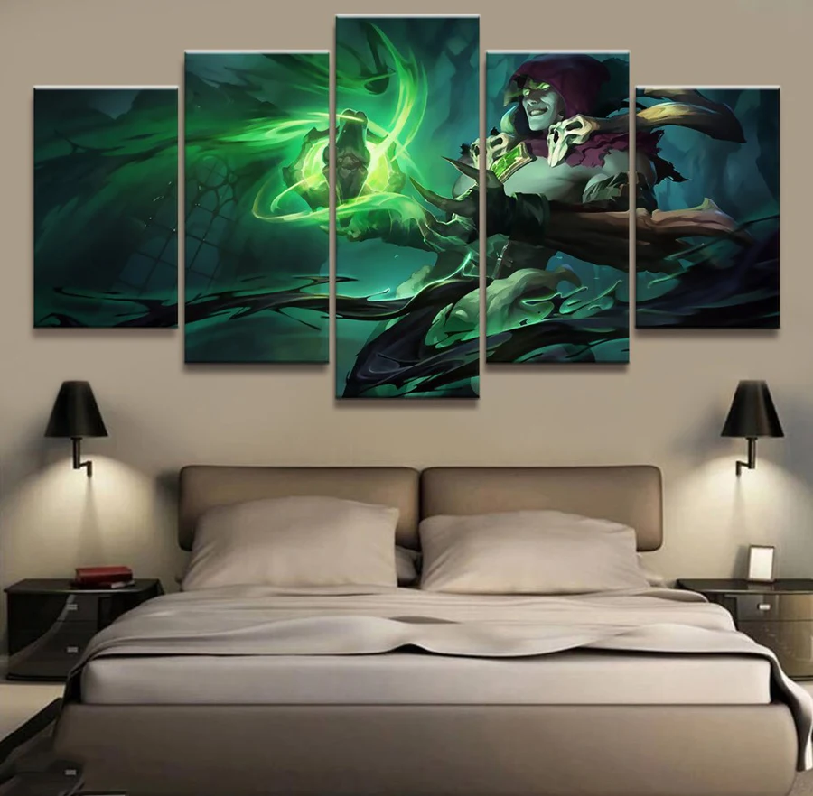 Набор для рисования на холсте LOL League of Legends 5 панелей|Рисование и каллиграфия| |