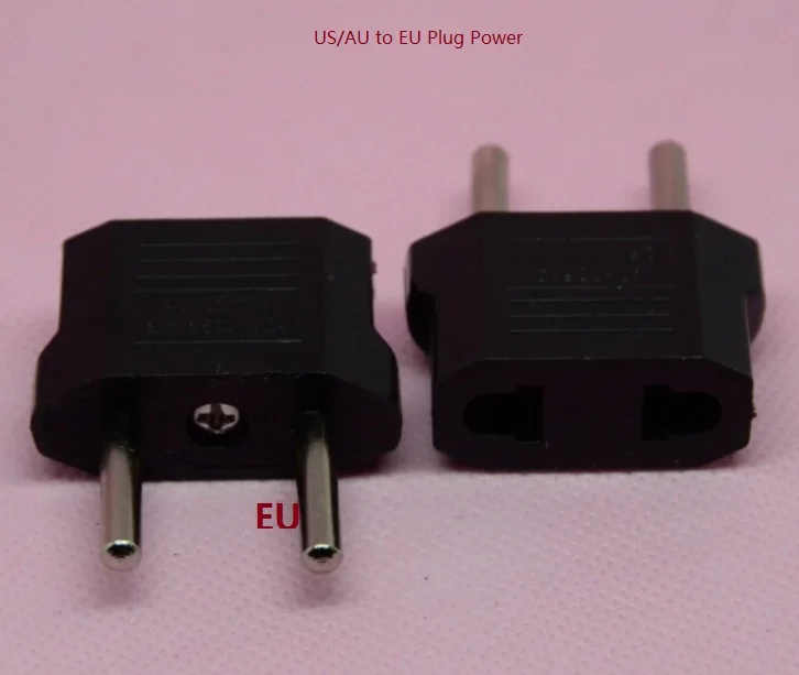 

500pcs.US/AU to EU Travel Converter AC Power Plug Power Charger Adapter EU Plug.DHL free.