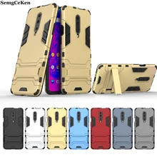 SemgCeKen luxury original stand holder armor case for oneplus 7 pro one plus 7 7pro shockproof phone Hard back cover coque etui