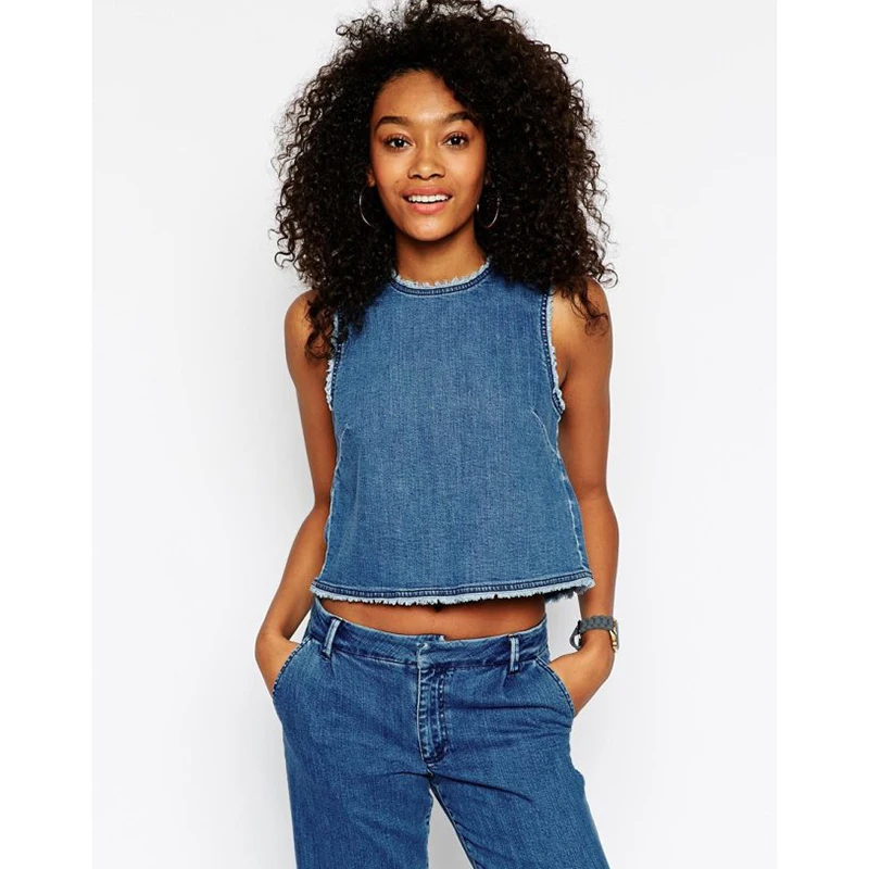top cropped jeans
