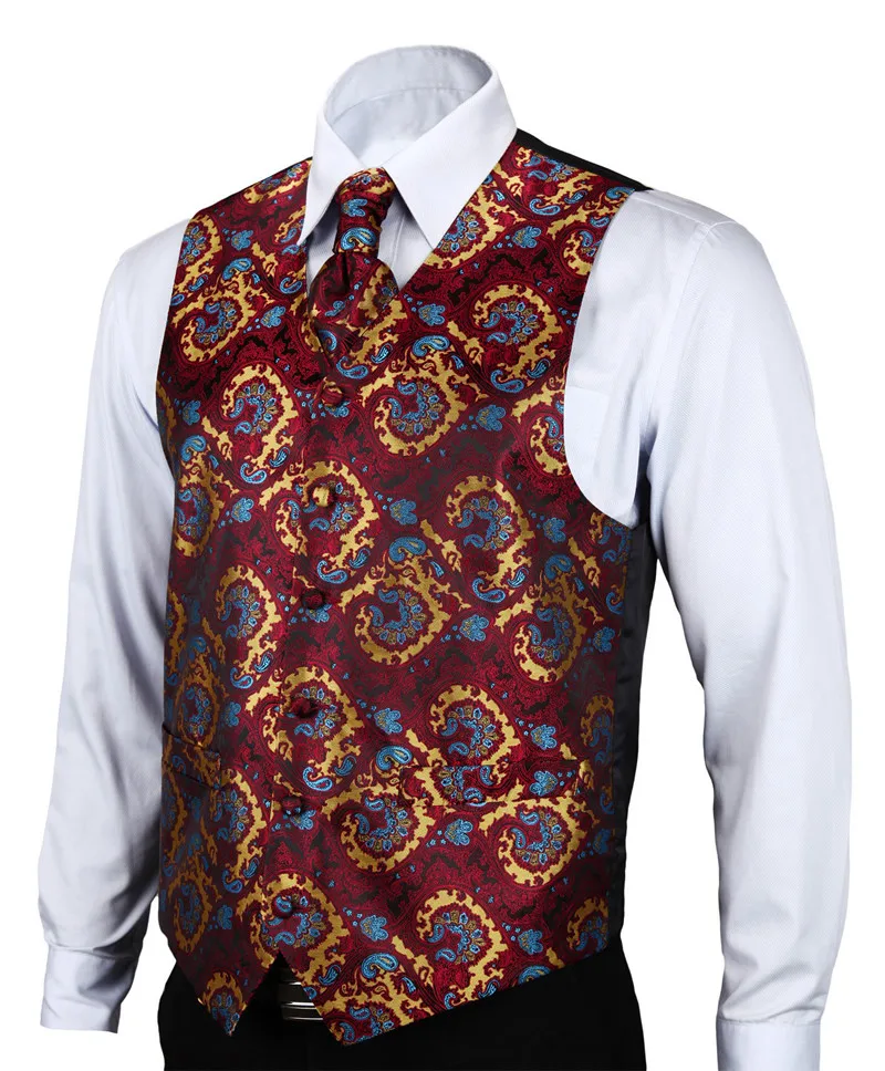 VE17 Burgundy Blue Paisley (2)