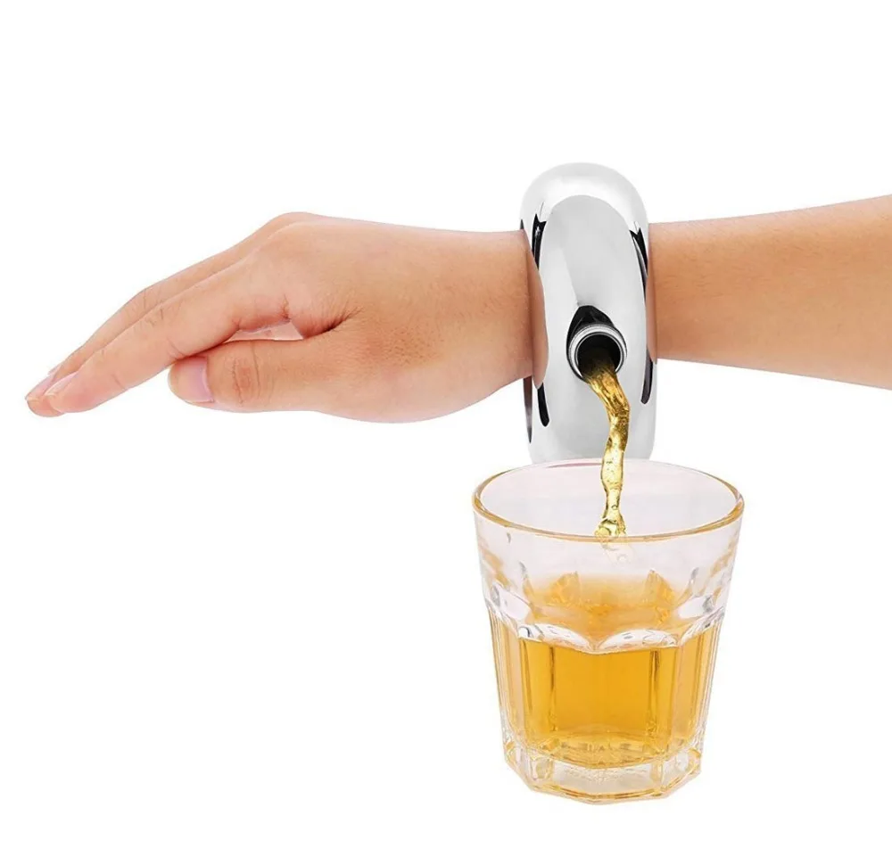 

Stainless Steel Bangle flask Bracelet Hip Flask Portable Round Elegant Wine Mixed Bottle 3.5 oz Whiskey Alcohol Drinkware Flasks
