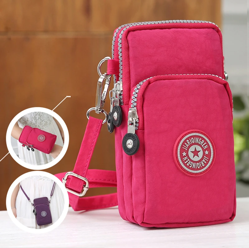 

SPORTS Universal Wallet Bag for iPhone 6 7 Plus Outdoor Climbing Portable Case for iPhone 6s mobile phone Shoulder bag holster