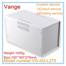 1 шт./лот, металлический распределительный чехол, корпус 150*160*275 мм, железный корпус diy с пластиковыми панелями ABS для проекта поддержки питания