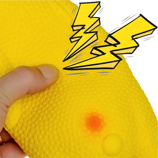 HOOPET Pet Dog Toys Screaming Chicken Squeeze Sound Toy for Dogs Super Durable Funny Squeaky Yellow Rubber Chicken Dog Chew Toy 3
