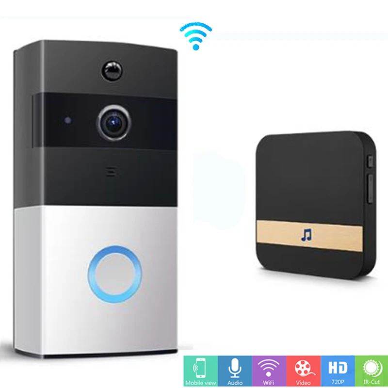 

WIFI Doorbell Intercom Wireless Video Door Phone 720P Door Bell Security Camera Two Way Audio PIR Alarm Smart Door Intercom