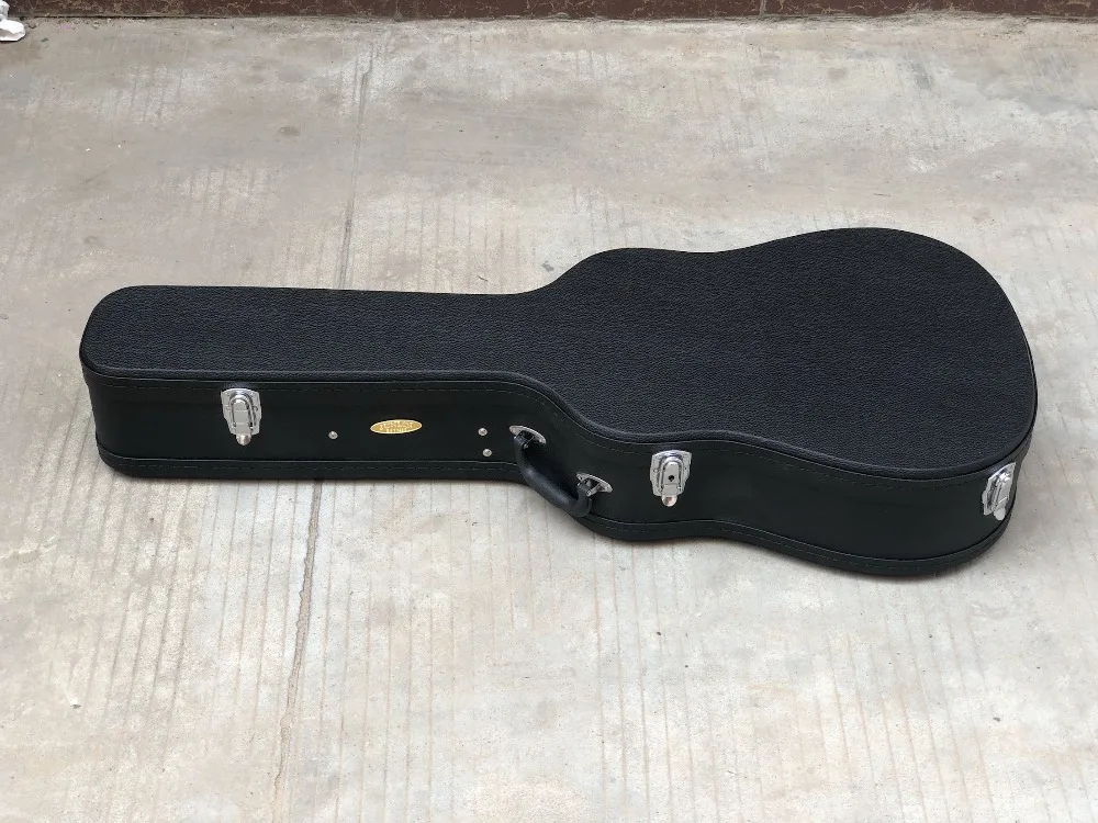 

Top quality Black Hard shell Case for Jazz guitar,Factory custom Electric guitar boxes,Custom logo Hard Case,Free Shipping