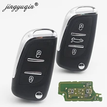jingyuqin 433MHz ASK/FSK Modified Flip Remote Car Key for Citroen PICASSO C2 C3 C4 C5 C6 C8 CE0536 VA2/HU83 PCF7961 2/3 BTN Key