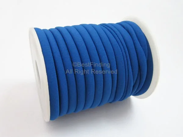 

Blue Elastic lycra cord Blue lycra cord Lycra fabric strip