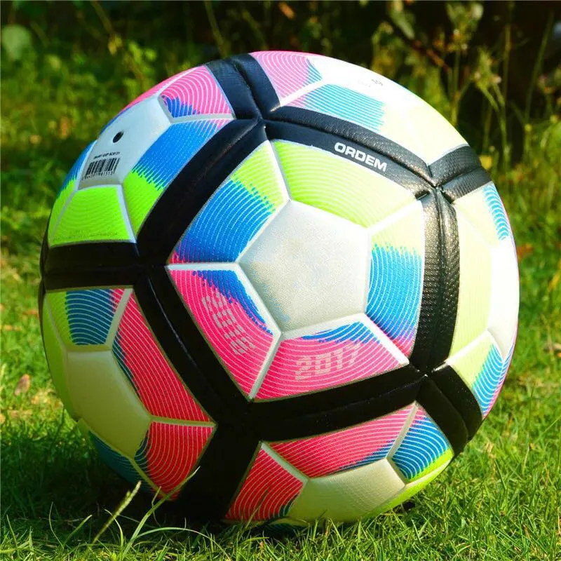 2019 Высокое Качество Лига чемпионов официальный размеры 5 футбол материал мяча PU Professional конкурс поезд прочный мяч