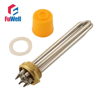 

Stainless Steel 1.5 Inch Copper Head Heating Tube 380V 4.5KW Electric Heater Pipe Water Boiler Heating Element