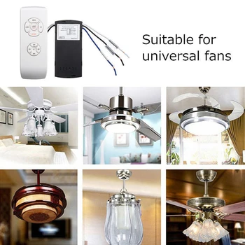 

Universal Ceiling Fan Lamp Remote Control Kit 850-240V Timing Wireless Control Switch