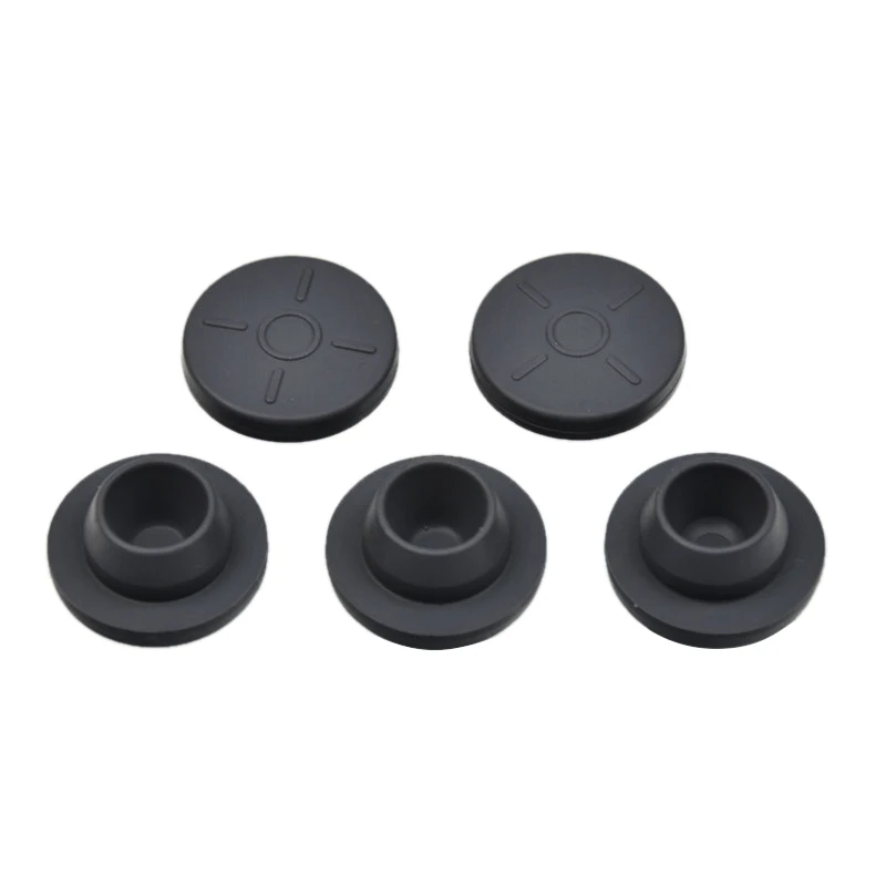 100pcs 20mm  Grey Color Butyl Rubber Stopper Medical Rubber for Vials Rubber Self Sealing Injection Vials Stopper Rubber Cap