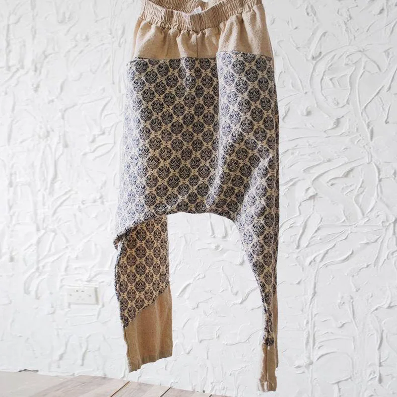 

YoYiKamomo 2017 women summer pants leisure loose wide leg harlan pants cotton linen hot sale big size loose trousers