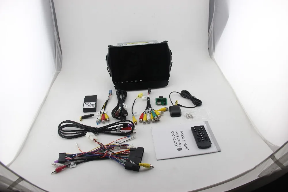 Excellent 2 +16GB Quad-core android 7.1 car dvd multimedia for hyundai santa fe 2012-2014 ix45 with wifi/swc/rds/3g/usb/camera/dvr 3