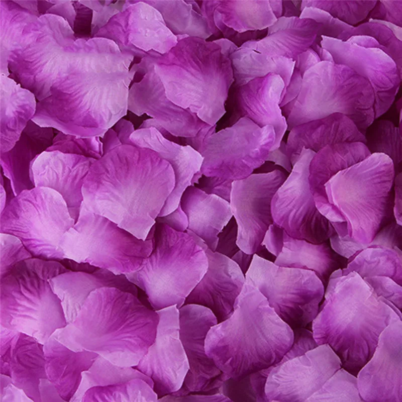 500 шт./лот 5*5 см шелковые лепестки роз для романтические украшения для свадьбы искусственные розы 20 цветов Свадебные аксессуары#298244 - Цвет: Gradient Purple