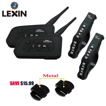 LEXIN 2PC A4 1200M 4 Riders Motorcycle BT Helmet Intercom with Romote Control Moto Bluetooth Interphone Headset Intercomunicador