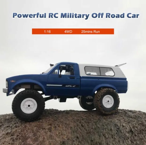 Обновленный WPL C24 RC автомобиль 1:16 4WD Радиоуправление внедорожный мини RTR Рок