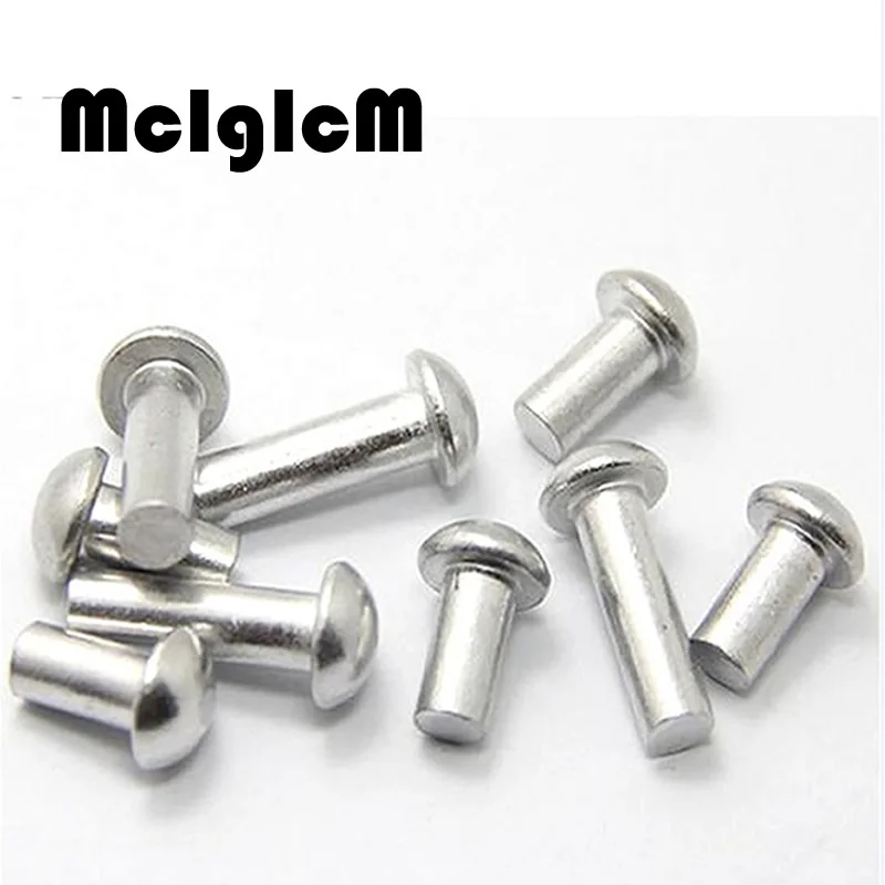 Buy H065 Round Aluminum Solid Rivet Nut M4*6 M5*50