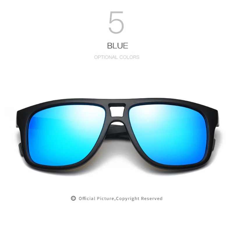 YOOSEK бренд HD поляризованные линзы солнцезащитные очки мужские классические винтажные Квадратные Солнцезащитные очки мужские очки для вождения зеркальное покрытие защита от ультрафиолета - Цвет линз: C5