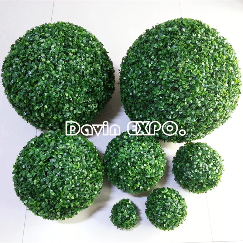 New 5pcs 15"(38cm) Artificial Grass Topiary Balls Out/indoor Hanging