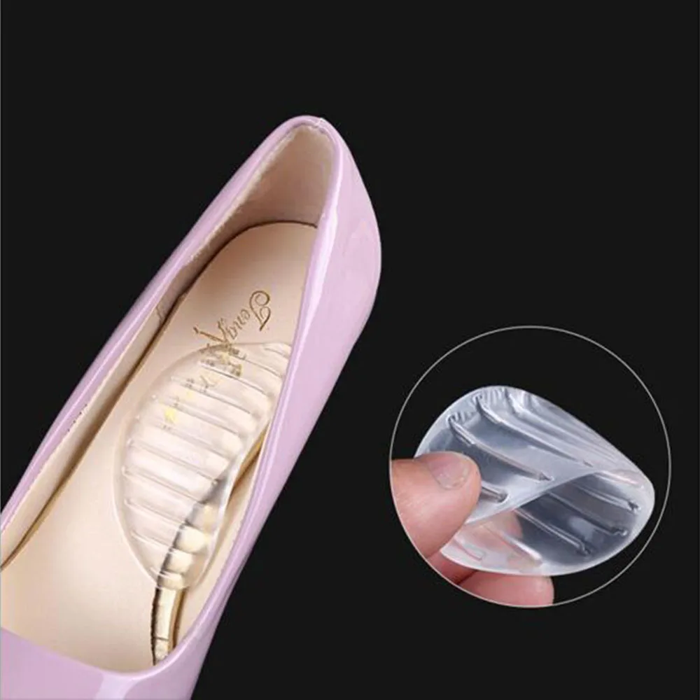 Женский силиконовый гелевый для ног стельки на подушке прозрачная полосатая обувь Массажная стелька на высоком каблуке