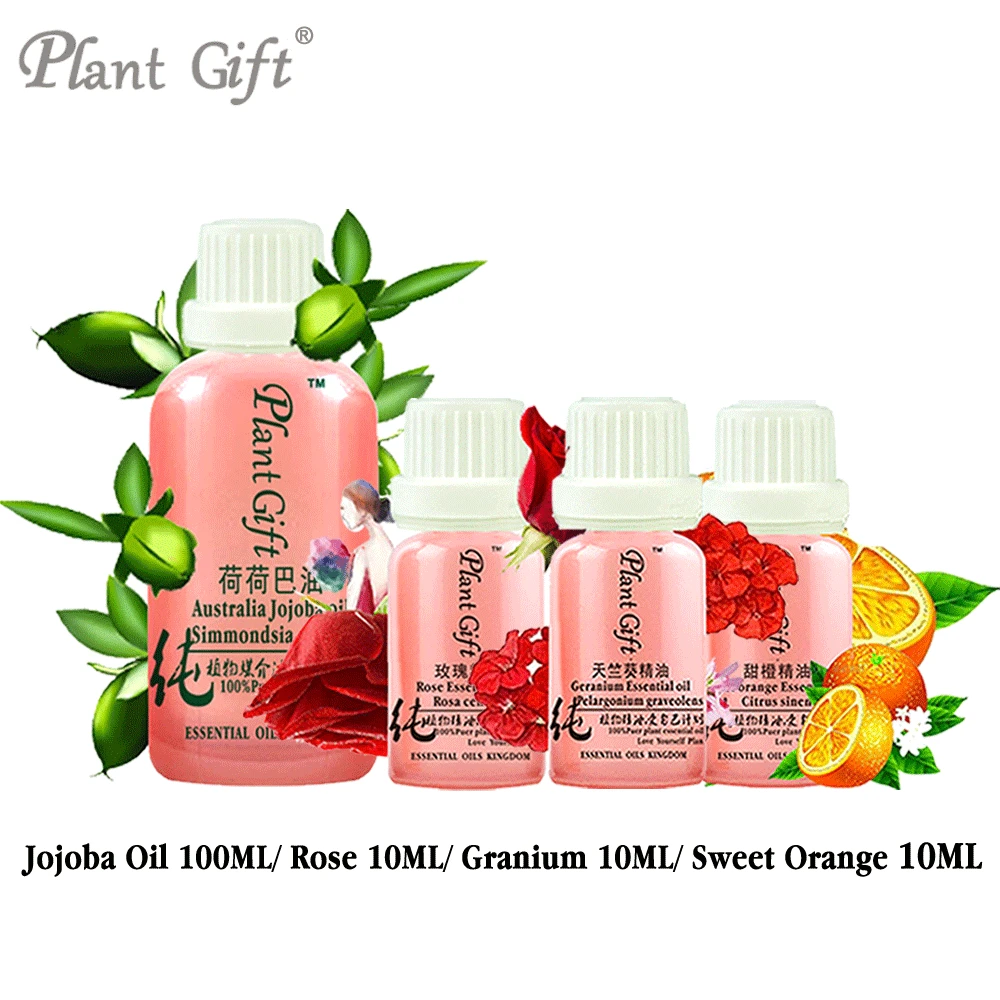 Free Shopping 100 Pure Plant Base Jojoba / Rose / Granium / Sweet