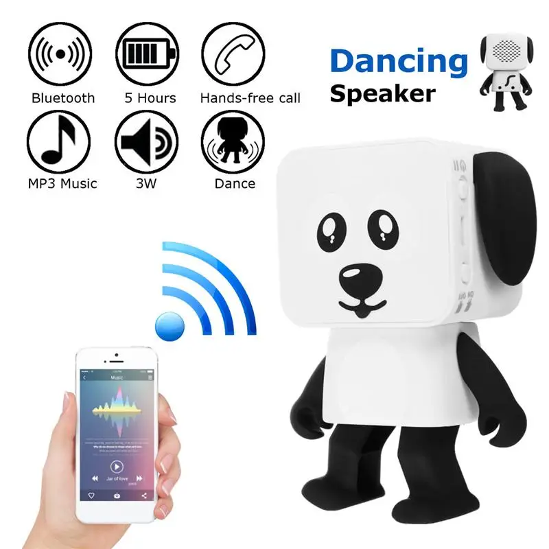 

Stereo Bluetooth Speaker Subwoofer Supper Bass Wireless Speakers Dancing Boombox Sound Box Support FM Radio TF AUX USB