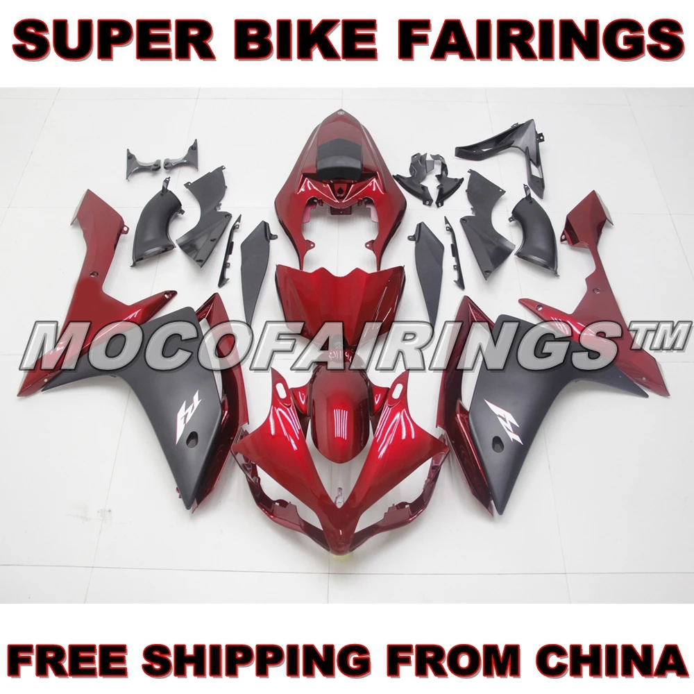 

YZF R1 2007 2008 ABS Fairing Kits For Yamaha YZF-R1 07 08 Injection Plastic Mold RED AND MATTE BLACK