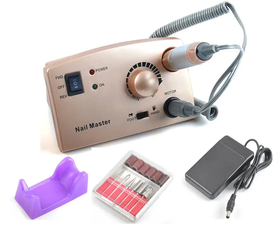 

30000Rpm Electric Nail Drill Machine Manicure File Bit Kit With Upgraded Version Silicone Case Anti-scald Handle Nail art Tools