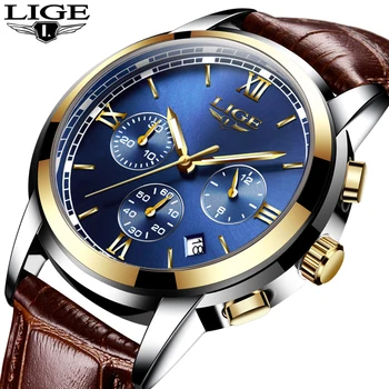 

LIGE Mens Watches Top Brand Luxury Male Military Sport Luminous Watch men Business quartz-watch Male Clock Man Relogio Masculino
