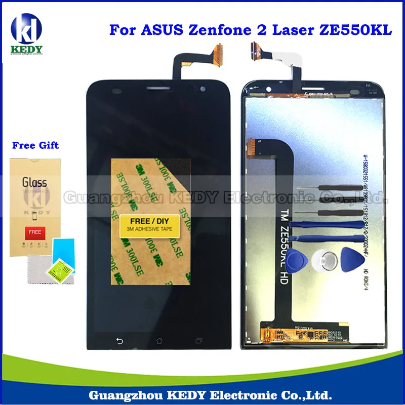 Original LCD Touch Spare Parts For Asus ZenFone 2 Laser ZE550KL Z00LD LCD Display Screen Digitizer