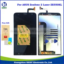 Original LCD Touch Spare Parts For Asus ZenFone 2 Laser ZE550KL Z00LD LCD Display Screen Digitizer Assembly + Tools + Gift