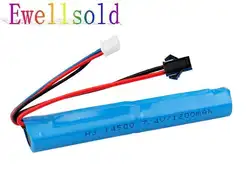 Ewellsold 7.4 В 1200 мАч литий-ионный аккумулятор для электрических игрушки водяной пистолет 2 шт./лот Бесплатная доставка