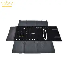 Мягкая сумка для ювелирных изделий переносной портативный Чехол Бархатный Органайзер многофункциональное ожерелье кольца коробка для хранения сережек