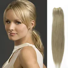 Top Quality Hot Selling Color #18 Brazilian Virgin Hair Weft Extensions Wavy Weaving Straight Human Hair Weft Bundles 16″ 100G