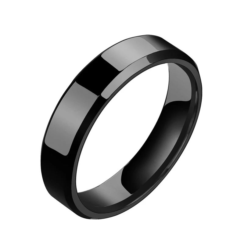 6mm Stainless Steel Ring For Women Men Fashion Gold Color Finger Rings Wedding Band Jewelry Gift wedding rings finger rings jewelry rings ring jewelry womens ring