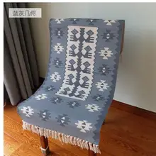 Nordic Марокко современный Zen китайском стиле гостиной спальни дома пол коврик дверь ковра кисточки против скольжения