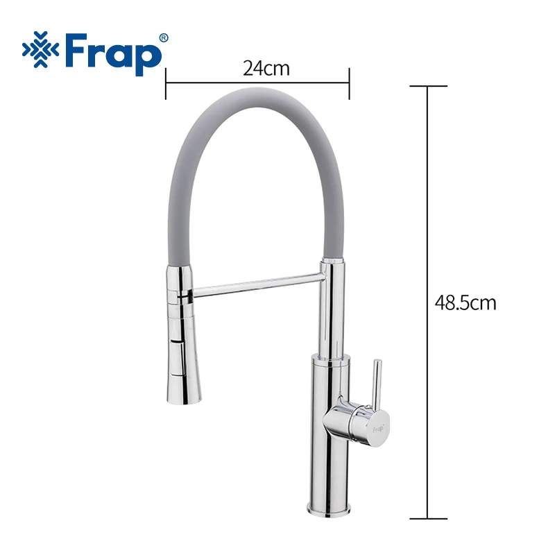 FRAP kitchen faucet 2 function spout kitchen mixer faucet pull out water taps cold and hot water sink faucet grifo cocina       