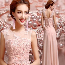 Günstige Lange Abendkleider 2016 Frauen Sexy Chiffon Formale Partei-abschlussball-kleider
